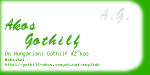 akos gothilf business card